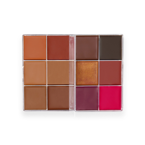 Makeup Revolution - Palette viso Everything Base Face Icon Complexion - Dark