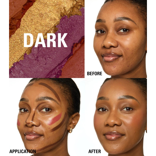 Makeup Revolution - Palette viso Everything Base Face Icon Complexion - Dark