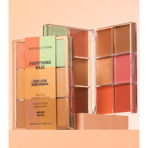 Makeup Revolution - Palette viso Everything Base Face Icon Complexion - Medium
