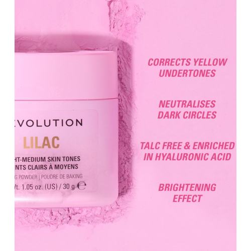 Makeup Revolution - Cipria in polvere per Baking - Sweet Lilac