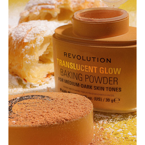 Makeup Revolution - Cipria libera per baking Translucent Glow - Medium to Dark