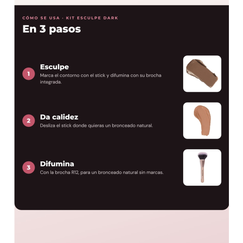Makeup Revolution - Set di Contorno in stick Reloaded Contour & Blend - Light + Illuminante Jelly Glass Halo - Golden Glow + Pennello per illuminante Soft Focus Create - R6