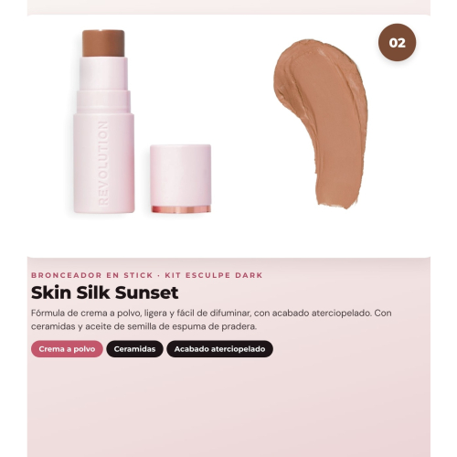 Makeup Revolution - Set di Contorno in stick Reloaded Contour & Blend - Light + Illuminante Jelly Glass Halo - Golden Glow + Pennello per illuminante Soft Focus Create - R6