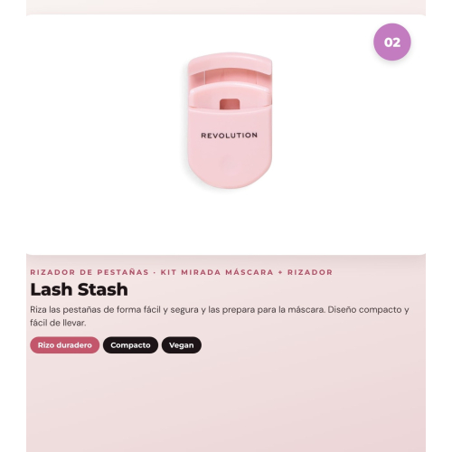 Makeup Revolution - Set di Mascara Wispify False Lash + Piega ciglia Lash Stash