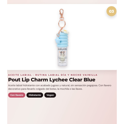 Makeup Revolution - Set di Maschera labiale Juicy Peptide Pudding - Frosted Vanilla + Balsamo labiale Juicy Peptide - Clear Ice + Olio labiale Pout Lip Charm - Lychee Clear Blue