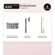 Makeup Revolution - Set di palette di ombretti Reloaded -  Sugar Pie + Delineatore per occhi Kohl - Blue + Delineatore per occhi Streamline Waterline Eyeliner Pencil - Gold