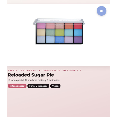 Makeup Revolution - Set di palette di ombretti Reloaded -  Sugar Pie + Delineatore per occhi Kohl - Blue + Delineatore per occhi Streamline Waterline Eyeliner Pencil - Gold