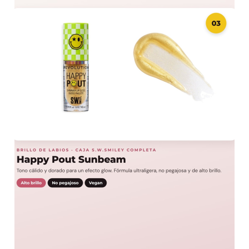 Makeup Revolution - Set *S.W.Smiley* - Pennelli On Cloud Nine + Spugna per trucco morbida + Lucidalabbra Happy Pout + Mascara Dazzle Pop + Eyeliner Winky Flick Double-Ended
