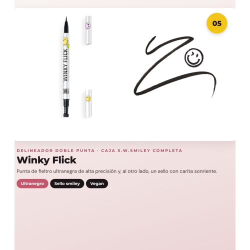 Makeup Revolution - Set *S.W.Smiley* - Pennelli On Cloud Nine + Spugna per trucco morbida + Lucidalabbra Happy Pout + Mascara Dazzle Pop + Eyeliner Winky Flick Double-Ended
