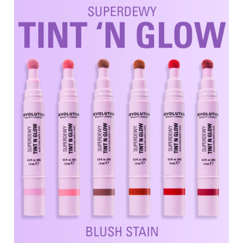 Makeup Revolution - *Super Dewy* - Blush liquido Tint N Glow - Primrose Pink