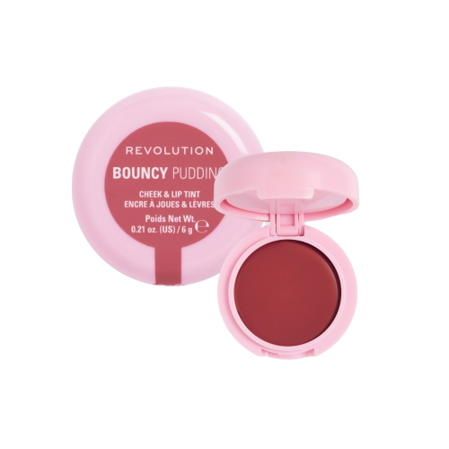 Makeup Revolution - Tinta per guance e labbra Bouncy Pudding - Rosy Cloud