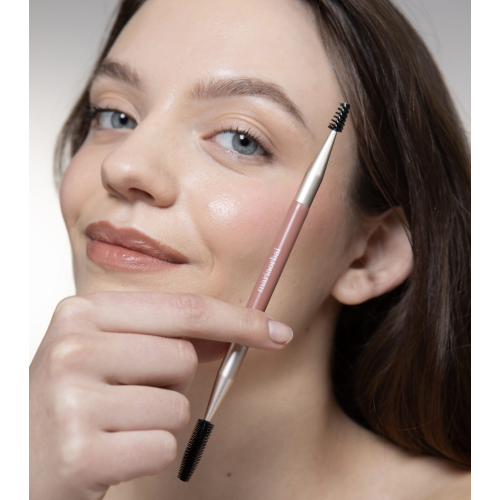 Maria Orbai - Pennello per sopracciglia e ciglia a doppia estremità Soft Vegan Brush Brownie