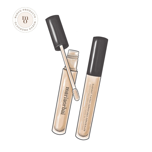 Maria Orbai - Correttore liquido idratante Radiant Tinted Concealer - Almond