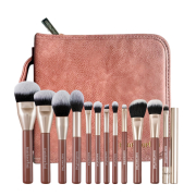 Maria Orbai - Borsa da trucco con 13 pennelli Vegan Brushes