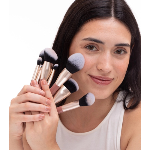 Maria Orbai - Borsa da trucco con 13 pennelli Vegan Brushes