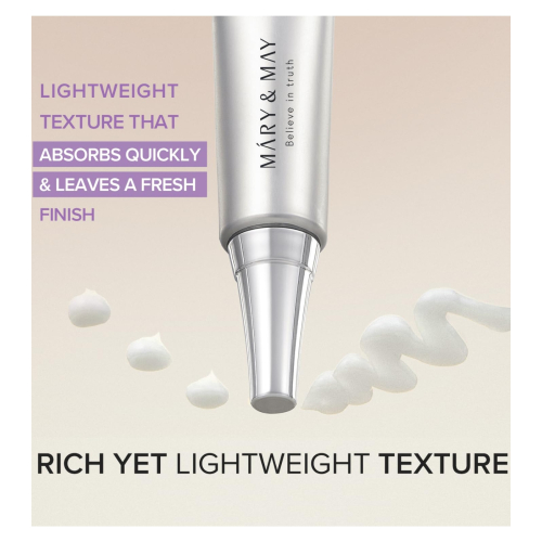 Mary & May - Crema contorno occhi Tranexamic Acid+ Glutathion