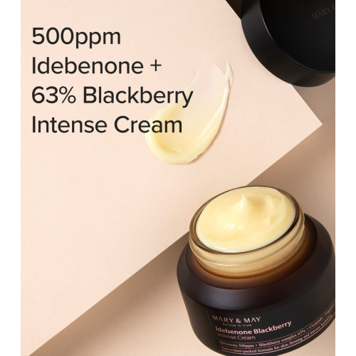 Mary & May - Crema viso intensiva Idebenone + Blackberry complex intensive total care
