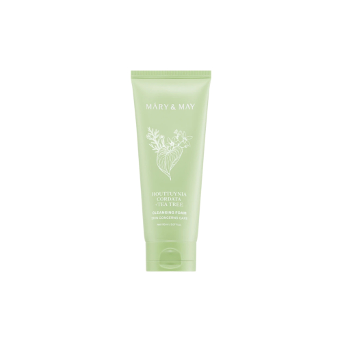 Mary & May - Detergente viso in schiuma purificante Houttuynia Cordata + Tea Tree
