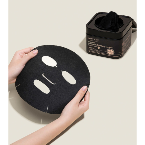 Mary & May - Maschera Premium Idebenone Blackberry Complex Essence - 20ea