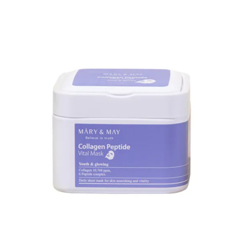 Mary & May - Maschera ringiovanente con collagene e peptidi - 30ea