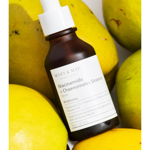 Mary & May - Siero viso illuminante Niacinamide + Chaenomeles Sinensis