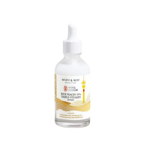 Mary & May - Siero viso illuminante Rice niacin 10% Triple Vitamin Serum