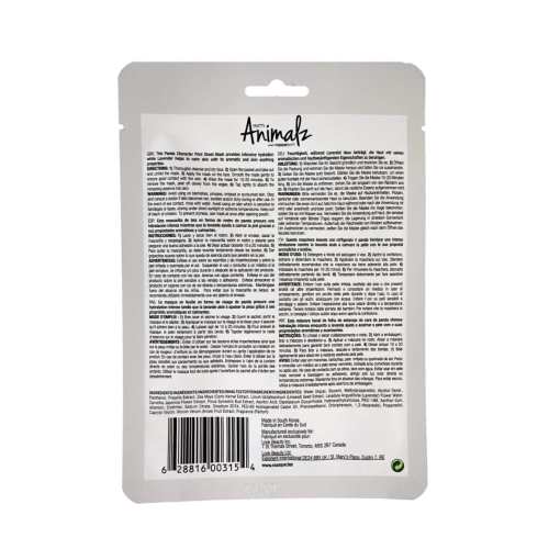 masque BAR - Maschera per il viso Pretty Animalz - Panda