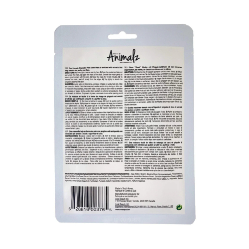 masque BAR - Maschera per il viso Pretty Animalz - Penguin