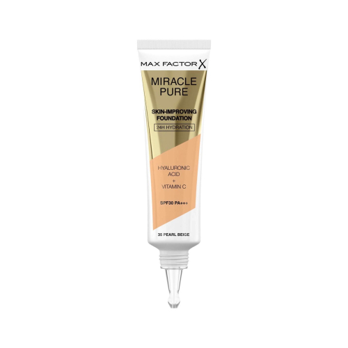 Max Factor - Fondotinta idratante 24 ore SPF30 Miracle Pure - 35: Pearl Beige