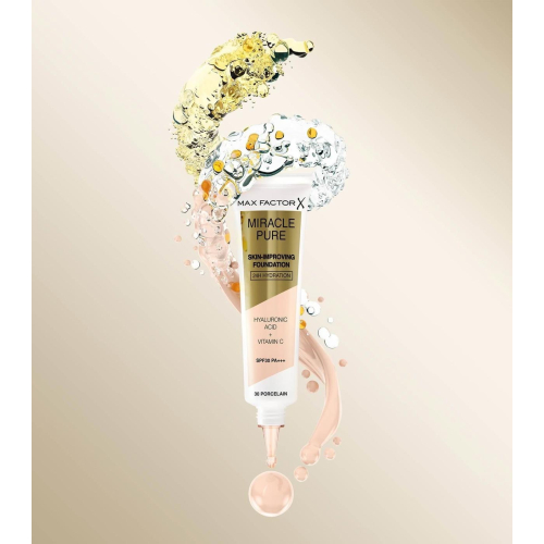 Max Factor - Base per il trucco idratante 24 ore SPF30 Miracle Pure - 55: Beige