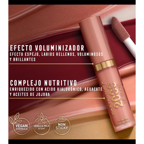 Max Factor - Lucidalabbra volumizzante 2000 Calorie Lip Glaze - 150: Caramel Swish