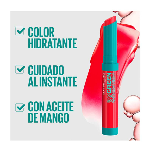 Maybelline - *Green Edition* - Balsamo labbra colorato Balmy Lip Blush - 008: Desert