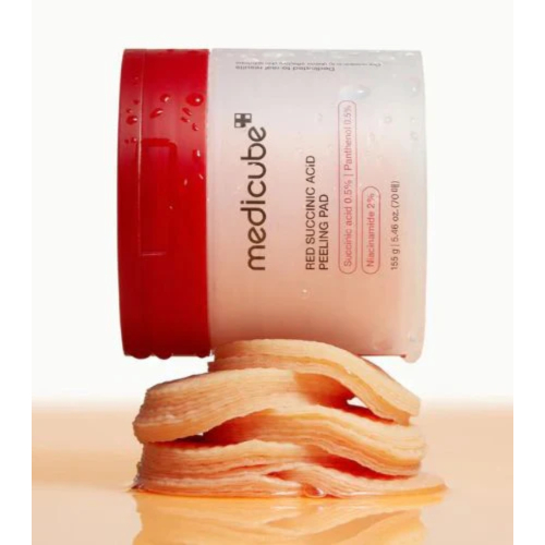 Medicube - *Red* - Dischetti esfolianti Succinic Acid Peeling - 70 pezzi