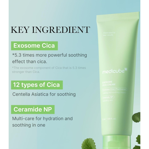 Medicube - *Cica* - Crema viso riparatrice Exosome Cica Cream