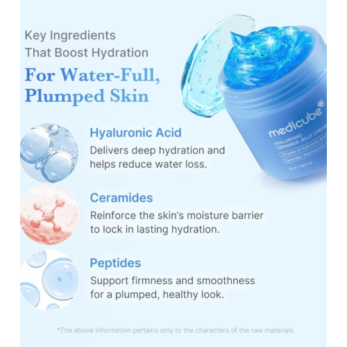 Medicube - Crema viso idratante Hyaluronic Aqua Cooling Ceramide Jelly
