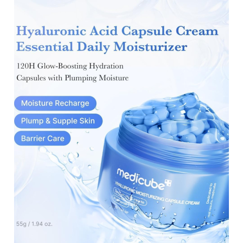 Medicube - Crema viso idratante Hyaluronic Moisturizing Capsule Cream