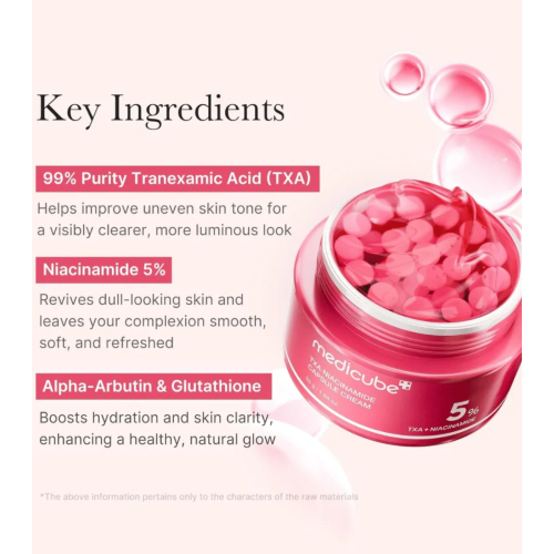 Medicube - Crema viso illuminante TXA Niacinamide Capsule Cream