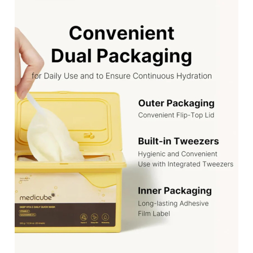 Medicube - *Deep Vita C* - Maschera in cellulosa con vitamina C Daily Quick - 30ud