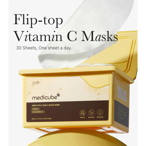 Medicube - *Deep Vita C* - Maschera in cellulosa con vitamina C Daily Quick - 30ud