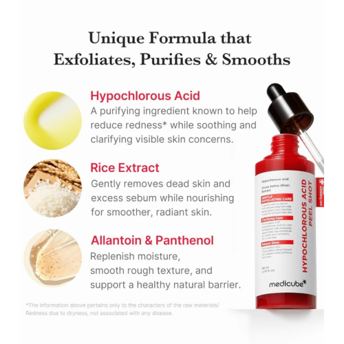 Medicube - Esfoliante facciale Hypochlorous Acid Peel Shot