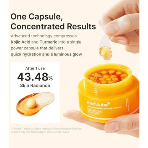 Medicube - *Kojic Acid* - Crema viso illuminante Vita Capsule Cream