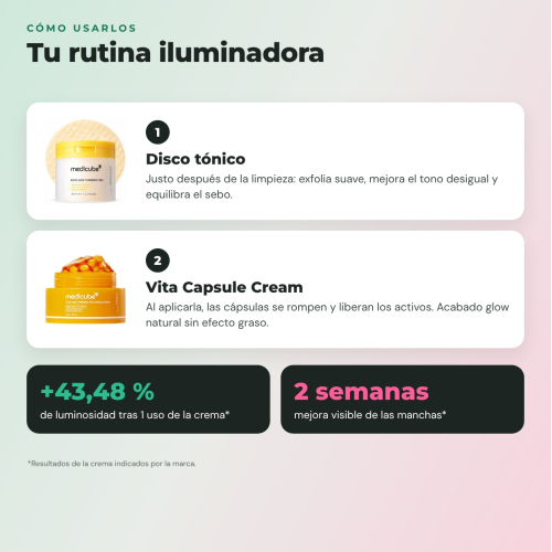 Medicube - Acido Kojico - Routine illuminante (dischi + crema)