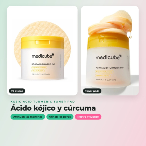 Medicube - Acido Kojico - Routine illuminante (dischi + crema)