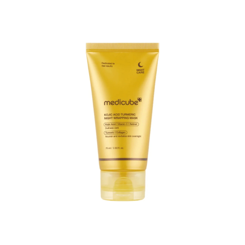 Medicube - Maschera facciale notturna illuminante Kojic Acid Turmeric