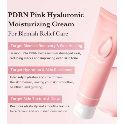 Medicube - *PDRN Pink* - Crema viso idratante Hyaluronic Moisturizing