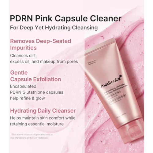 Medicube - *PDRN Pink* - Detergente viso Glutathione Capsule Foam