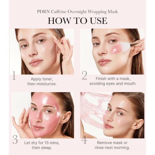 Medicube - *PDRN Pink* - Maschera facciale Caffeine Night Wrapping