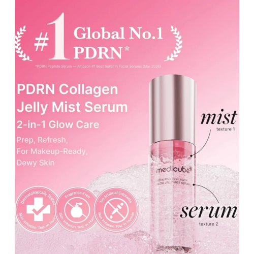 Medicube - *PDRN Pink* - Siero bruma facciale Collagen Glow Jelly Mist