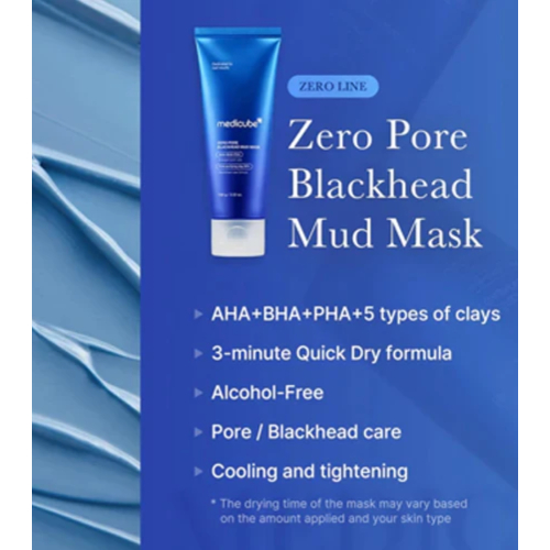 Medicube - *Zero Pore* - Maschera con AHA, BHA e PHA Blackhead Mud Mask