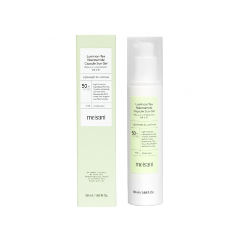 Meisani - Gel solare viso Luminosi-tea Niacinamide Spf50